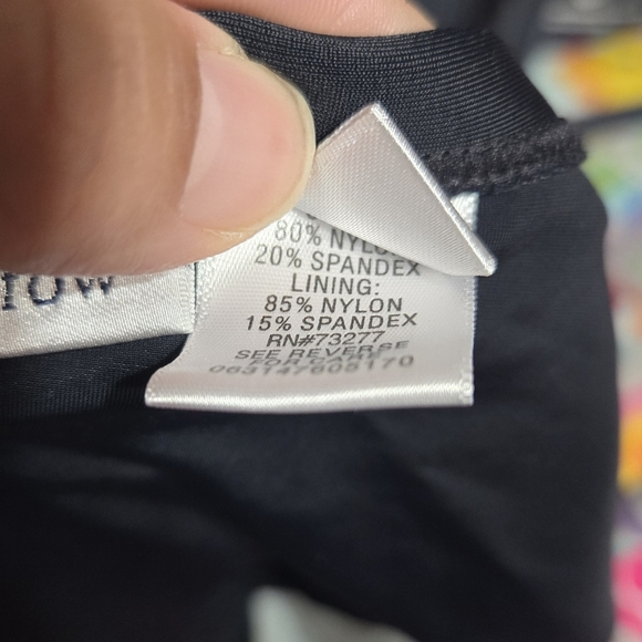 Croft And Barrow Black Bathing Suit Skirt With Lining Sz 12 - Picture 5 of 9